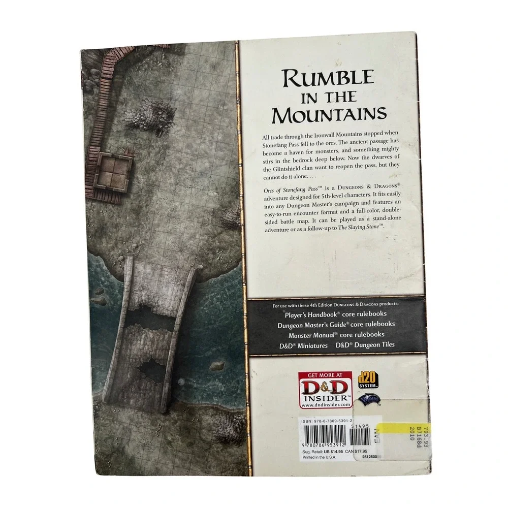 Dungeons & Dragons‎ Orcs of Stonefang Pass Booklet Standalone Adventure Legacy